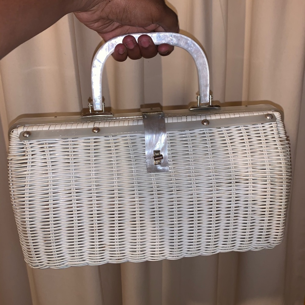 Vintage Hand made picnic bag